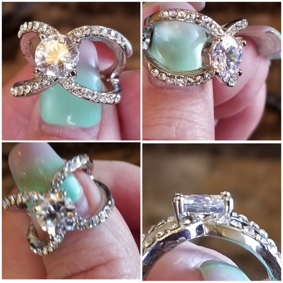 White Topaz Ring(s) Size 7 and 9 - Picture 4 of 5